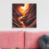 Prachtige Antelope Canyon Navajo-natie Canvas Afdruk (Insitu (Woonkamer))