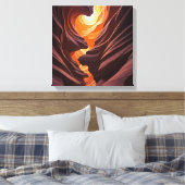 Prachtige Antelope Canyon Navajo-natie Canvas Afdruk (Insitu (Slaapkamer))