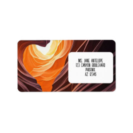 Prachtige Antelope Canyon Navajo-natie Etiket