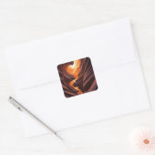 Prachtige Antelope Canyon Navajo-natie Vierkante Sticker (Envelop)