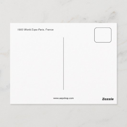 Prachtige antiek 1900 Paris panoramisch uitzicht l Briefkaart (Achterkant)