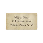 Prachtige Antiek, diepgewortelde papieren 1800-inc Etiket (Voorkant)