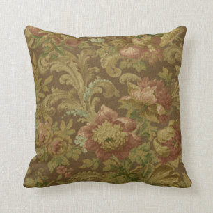 Prachtige Antiek Floral Faux Kussen