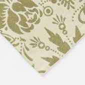 Prachtige Antiek Floral Fleece Deken (Hoek)