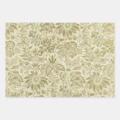 Prachtige Antiek Floral Inpakpapier Vel (Voorkant)