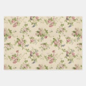 Prachtige Antiek Floral Inpakpapier Vel (Voorkant 3)