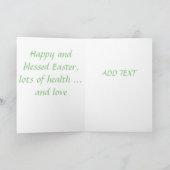 Prachtige antiek Paskaart Feestdagen Kaart (Binnen)