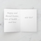 Prachtige antiek Paskaart Feestdagen Kaart (Binnen)