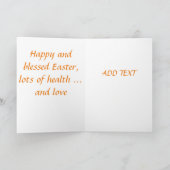 Prachtige antiek Paskaart Feestdagen Kaart (Binnen)