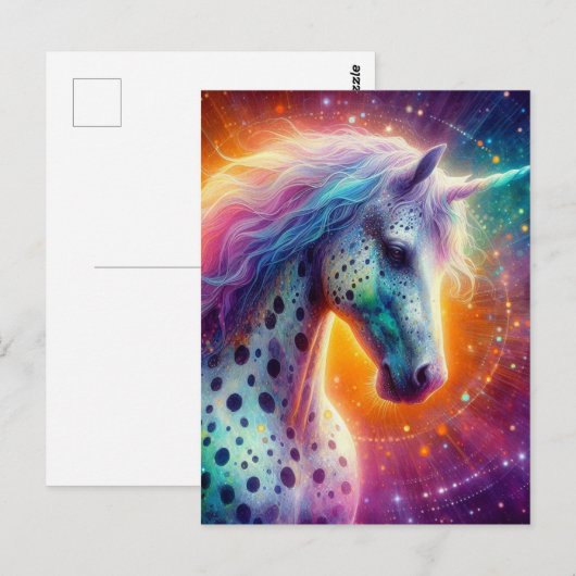Prachtige Appaloosa Eenhoorn Briefkaart (Voorkant / Achterkant)