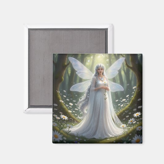 Prachtige April Diamond Fairy Magneet (Voorkant / Achterkant)