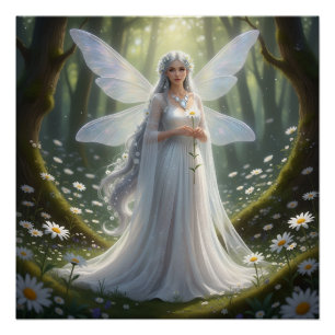 Prachtige April Diamond Fairy Perfect Poster