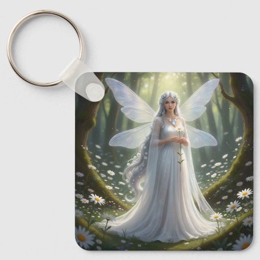 Prachtige April Diamond Fairy Sleutelhanger (Voorkant)