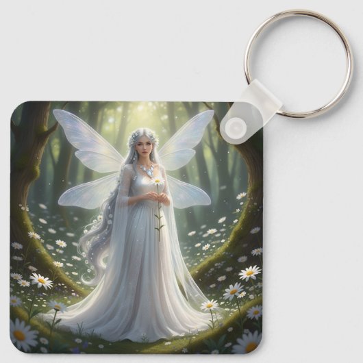 Prachtige April Diamond Fairy Sleutelhanger (Achterkant)