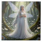 Prachtige April Diamond Fairy Tegeltje (Voorkant)