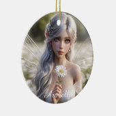 Prachtige aprilfee in Daisies Keramisch Ornament (Rechts)