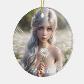 Prachtige aprilfee in Daisies Keramisch Ornament (Links)
