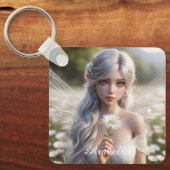 Prachtige aprilfee in Daisies Sleutelhanger (Voorkant)