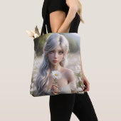 Prachtige aprilfee in Daisies Tote Bag (Dichtbij)