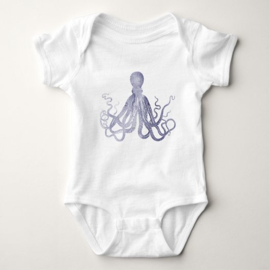 Prachtige aquarel octopus minimalistisch romper (Voorkant)