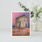 Prachtige Arc de Triomphe Parijs Frankrijk Briefkaart (Staand voorkant)