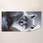 Prachtige Arctic Fox Badhanddoek (Badhanddoek)