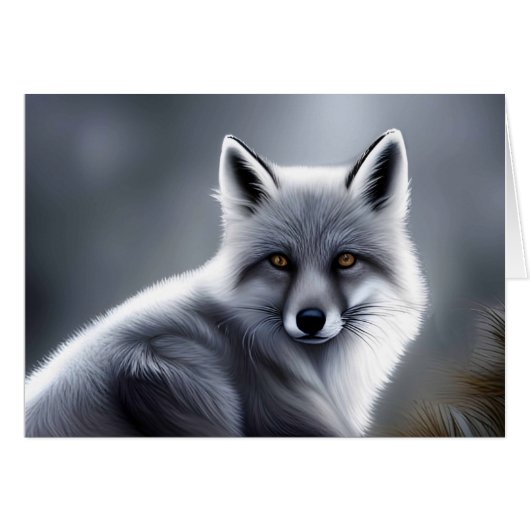 Prachtige Arctic Fox Blank Binnen (Voorkant Horizontaal)