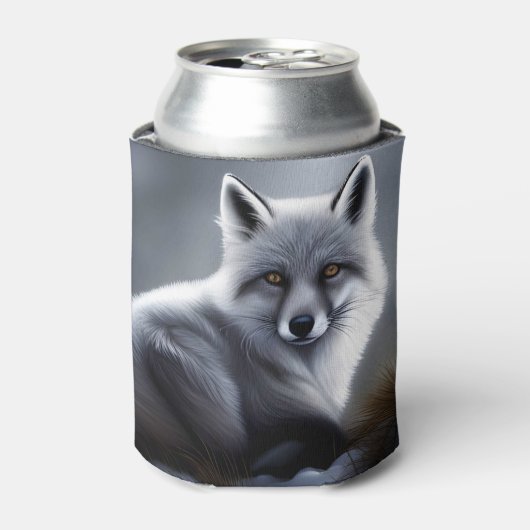 Prachtige Arctic Fox Blikjeskoeler (Blikje Voorkant)