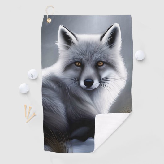 Prachtige Arctic Fox Golfhanddoek (Insitu)