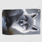 Prachtige Arctic Fox Golfhanddoek (Horizontaal)