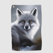 Prachtige Arctic Fox Golfhanddoek (Voorkant)