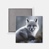 Prachtige Arctic Fox Magneet (Voorkant / Achterkant)