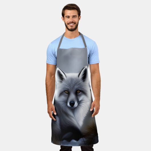 Prachtige Arctic Fox Schort (Gedragen)