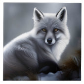 Prachtige Arctic Fox Tegeltje (Voorkant)