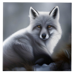 Prachtige Arctic Fox Tegeltje