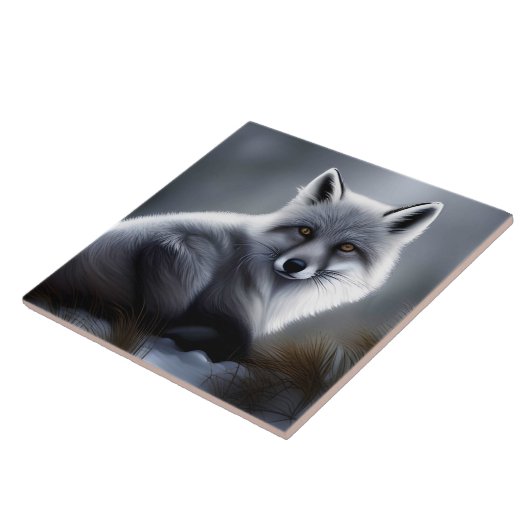 Prachtige Arctic Fox Tegeltje (Zijkant)