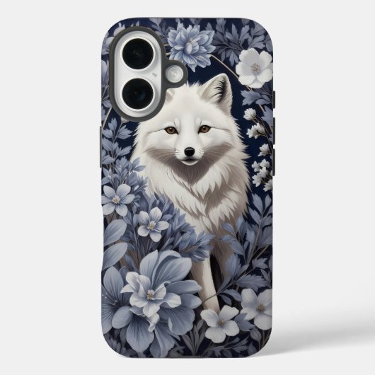 Prachtige Arctic Fox William Morris geïnspireerd Case-Mate iPhone Case (Achterkant)