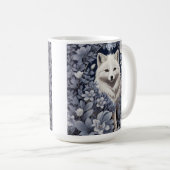 Prachtige Arctic Fox William Morris geïnspireerd Koffiemok (Voorkant rechts)