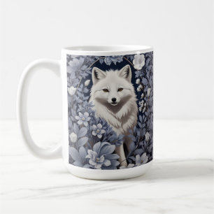Prachtige Arctic Fox William Morris geïnspireerd Koffiemok