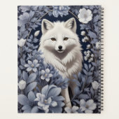 Prachtige Arctic Fox William Morris geïnspireerd Planner (Achterkant)