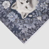 Prachtige Arctic Fox William Morris geïnspireerd Tissuepapier (Detail)