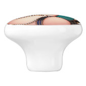 Prachtige Art Dec Flapper Keramische Knop (Zijkant)