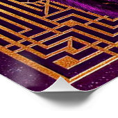 Prachtige Art Deco Flapper Perfect Poster (Hoek)