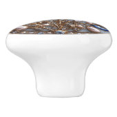 Prachtige Art Deco Libel Keramische Knop (Zijkant)