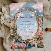 Prachtige Art Nouveau thema Save the Date Kaart