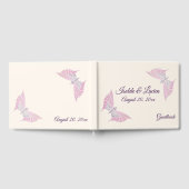 Prachtige Art Nouveau vlinders bruiloft Gastenboek (Volledig)