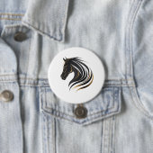 Prachtige Artistic Horse Design Button (In situ)