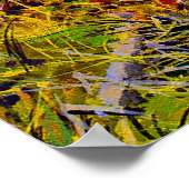 Prachtige Aspen bomen in de herfst pracht Poster (Hoek)