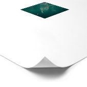 Prachtige Aster Blossom Poster (Hoek)