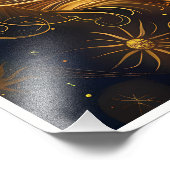 Prachtige astrologie Zodiac Geboorteteken Foto Afdruk (Hoek)